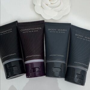 Aromatherapy White Tea & Rose travel size toiletries brand new sealed BNIP
